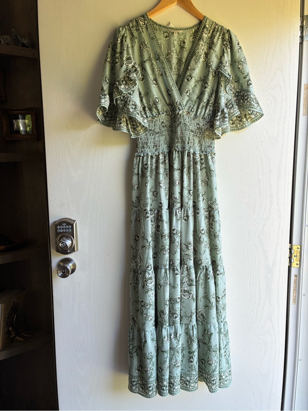 Max Studio Mint Green Whimsical Maxi Dress Size M